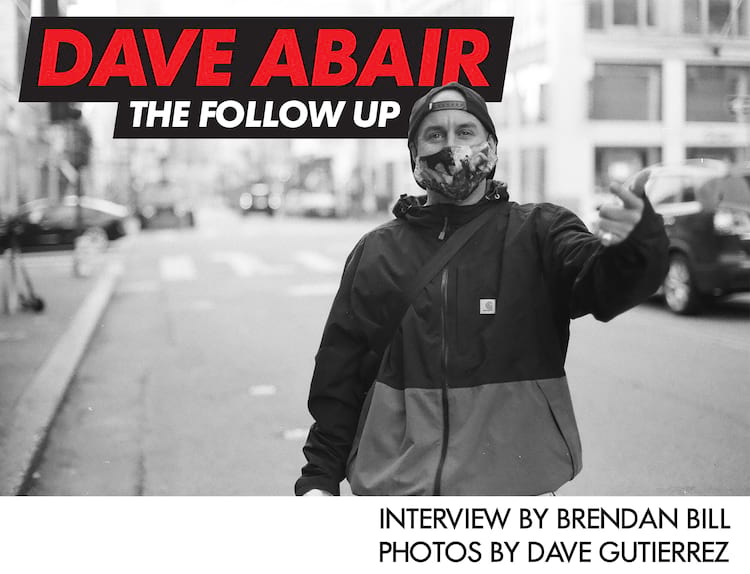 Dave Abair Follow Up Interview Portrait Black and White 