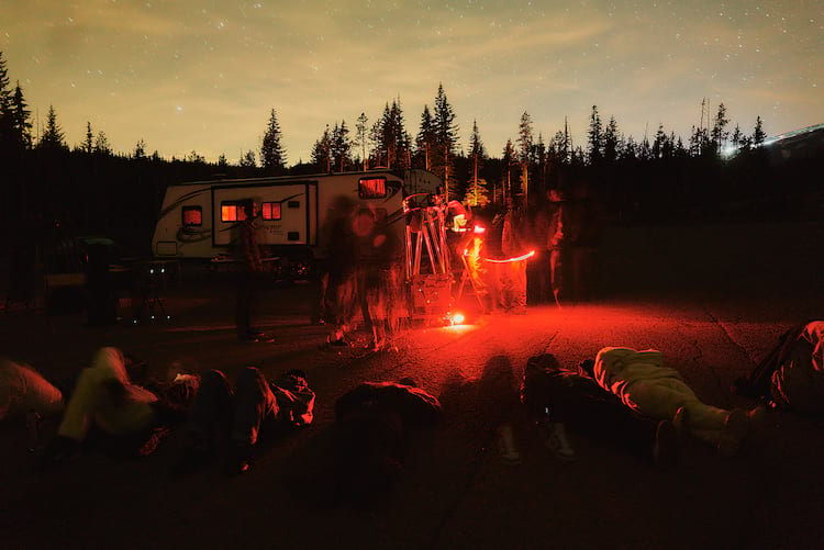 8 Camp nightime