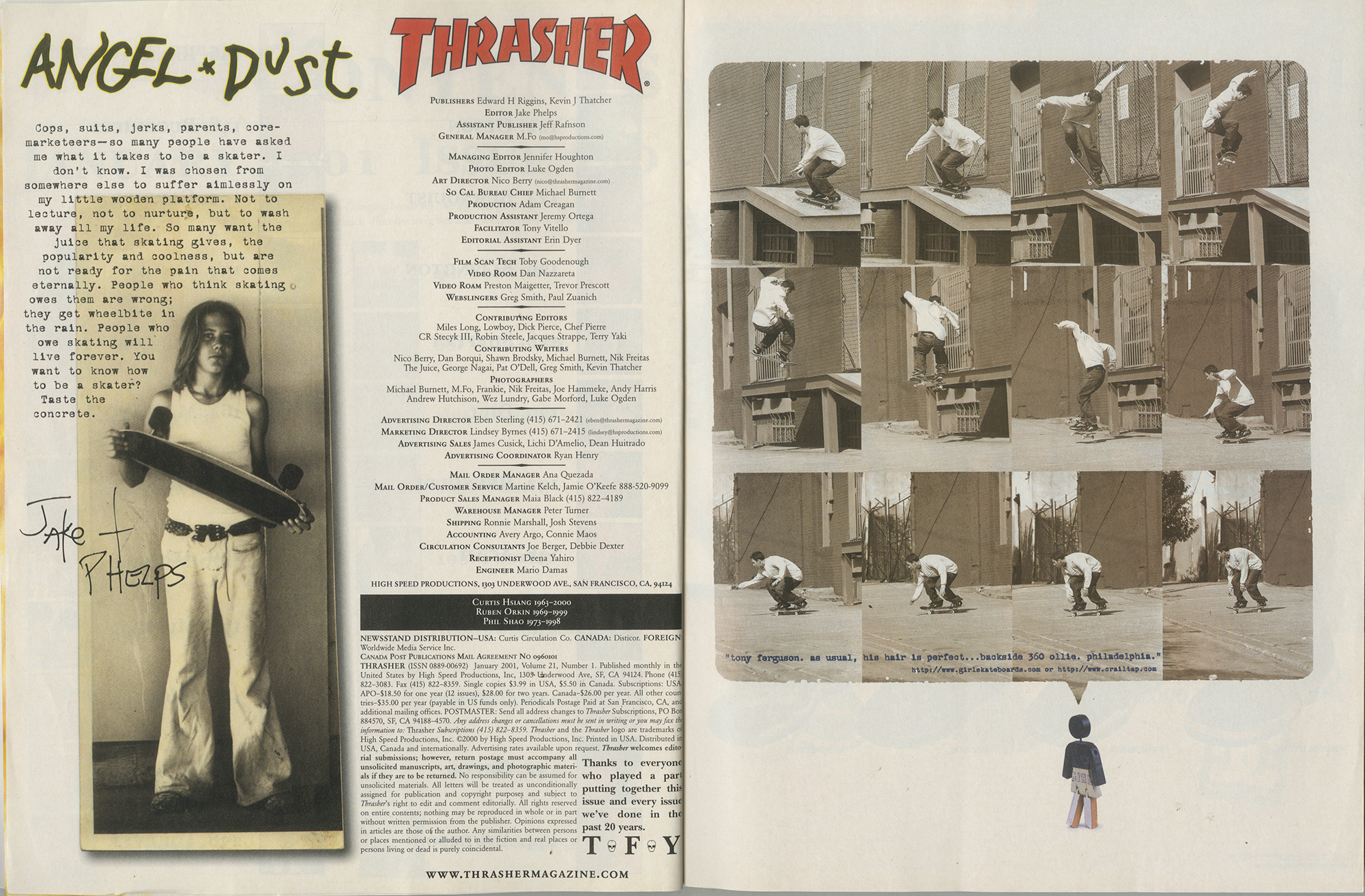 January 2001, thrasher, thrasher magazine,