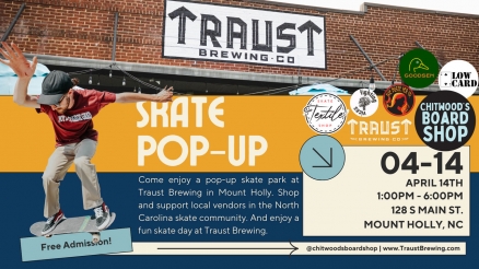 <span class='eventDate'>April 14, 2024</span><style>.eventDate {font-size:14px;color:rgb(150,150,150);font-weight:bold;}</style><br />Chitwood&#039;s Pop Up at Traust Brewing