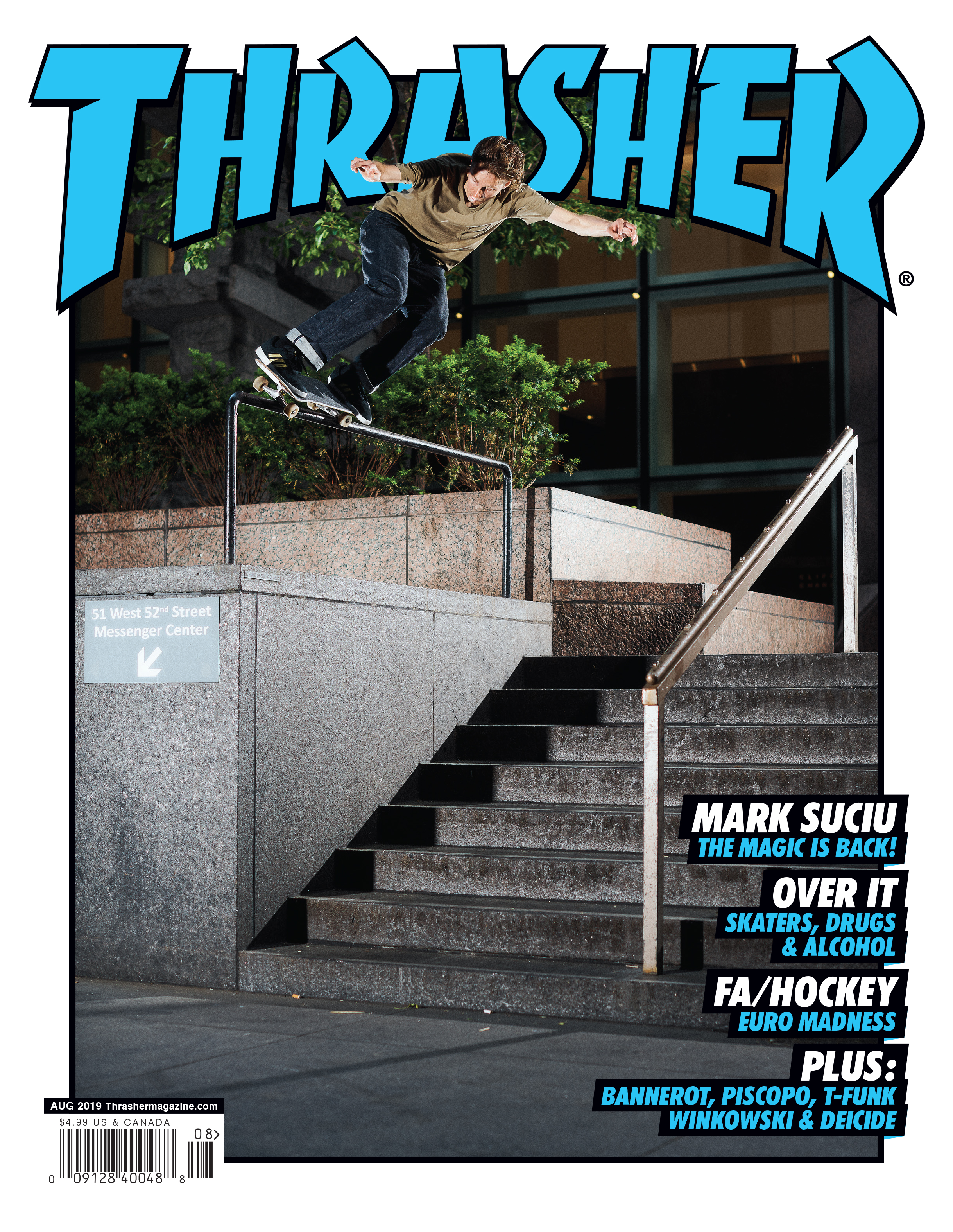 THRASHER Skateboarding Magazine Mag Logo Authentic 2ft x 5ft Black Wall Banner 