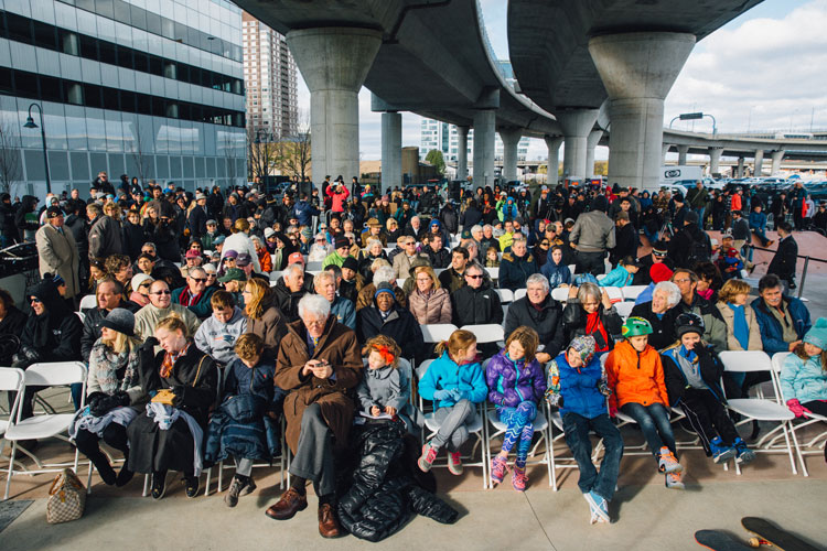 Grand Opening Crowd