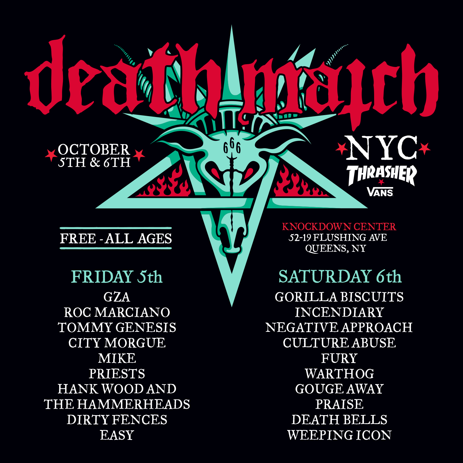 Death Match NY Insta Post Announcement Both Days v3