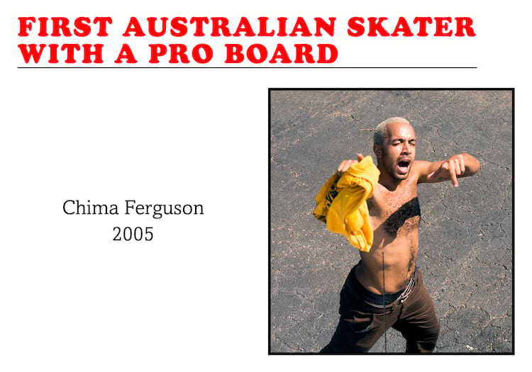 First Black Australian Skater with a Pro Board Chima Ferguson