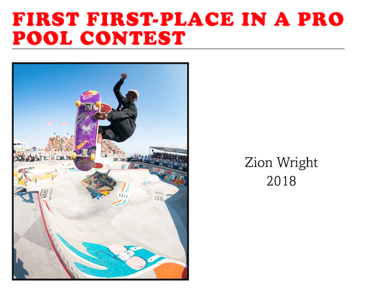 First Black Skater to Finish First in a Pool Contest Zion Wright Vans Park Series 2018