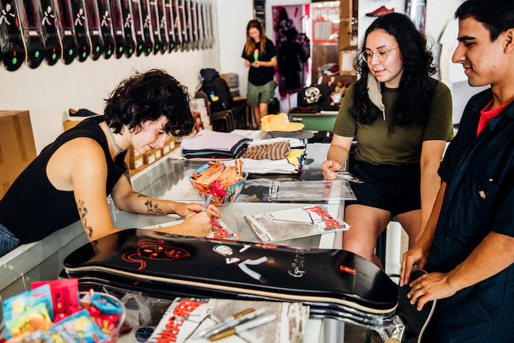 Breana Geering Pro Surprise Norma Ibarra Photos Thrasher Magazine 29 Breana Signing Boards at Anti Social