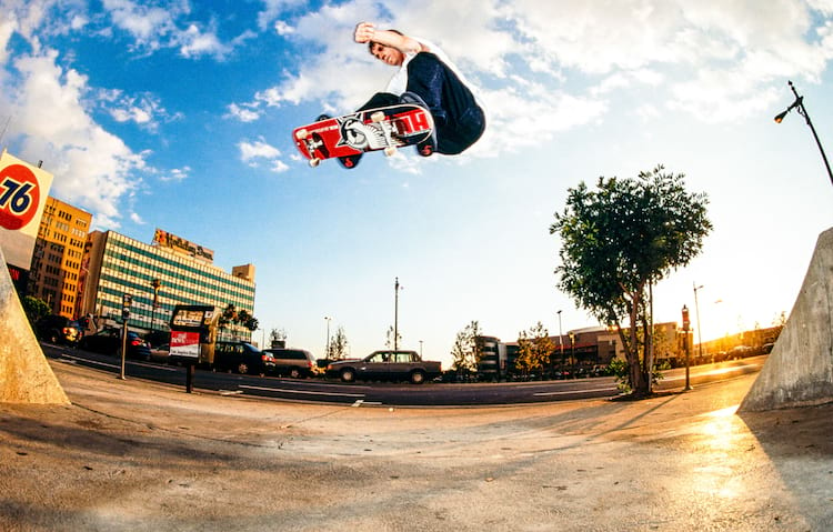 LA channel hopping—no gap was too long for Huf <br><br>Photo: Reda