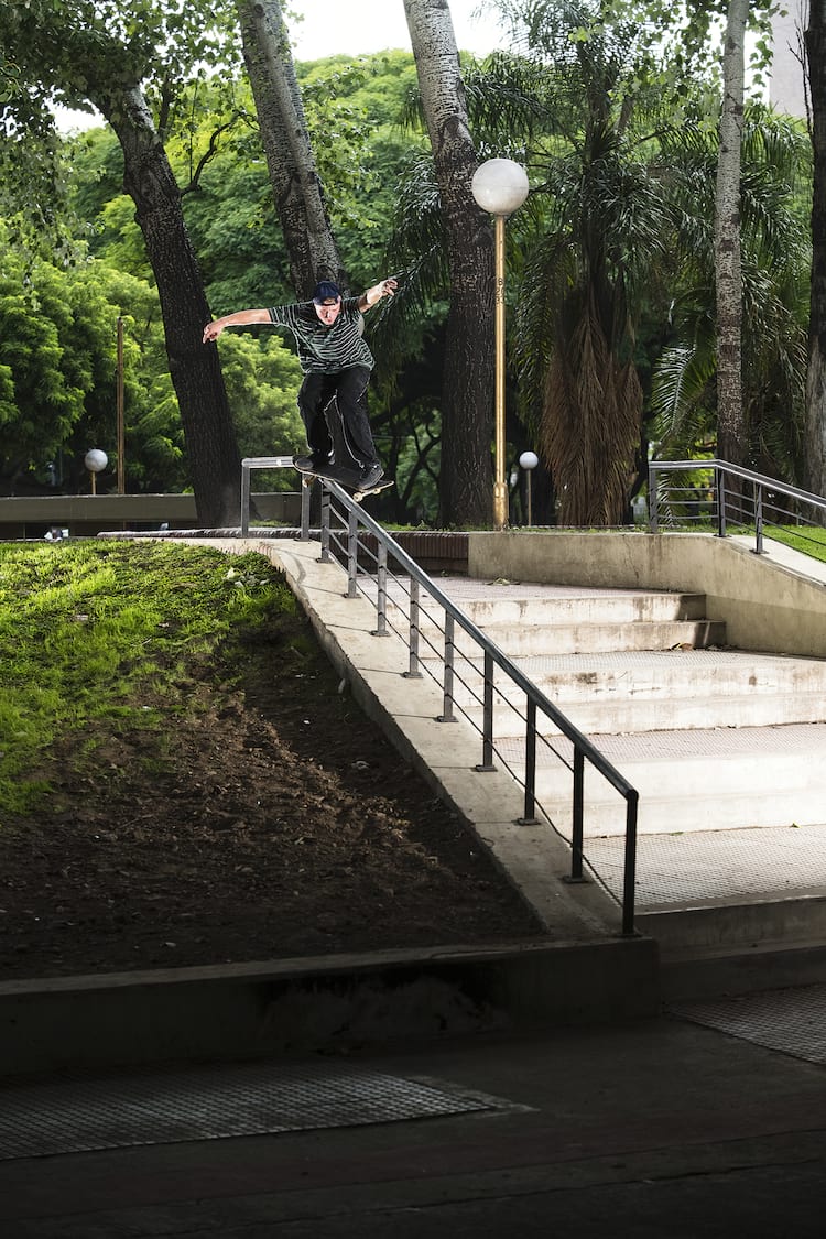 Thrasher Magazine Follow Up Jake Wooten Feeble Across And Down Handrail Argentina 2