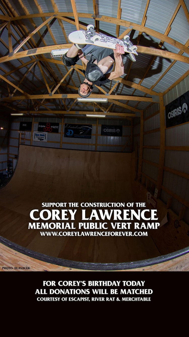Corey Lawrence Donations 1500