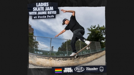 <span class='eventDate'>November 06, 2021</span><style>.eventDate {font-size:14px;color:rgb(150,150,150);font-weight:bold;}</style><br />Ladies Skate Jam with Jaime Reyes