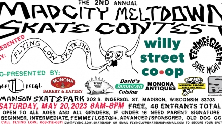 <span class='eventDate'>May 20, 2023</span><style>.eventDate {font-size:14px;color:rgb(150,150,150);font-weight:bold;}</style><br />MadCity Meltdown Contest