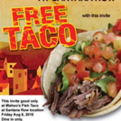 Free Wahoo&#039;s Tacos in San Jose