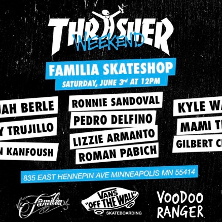<span class='eventDate'>June 03, 2023</span><style>.eventDate {font-size:14px;color:rgb(150,150,150);font-weight:bold;}</style><br />Thrasher Weekend