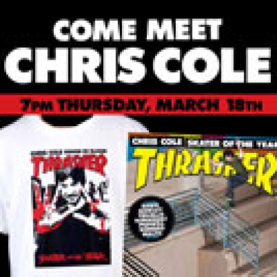 Chris Cole Signing + Free Shirts
