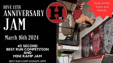 Hive Skateshop's 11th Anniversary Jam